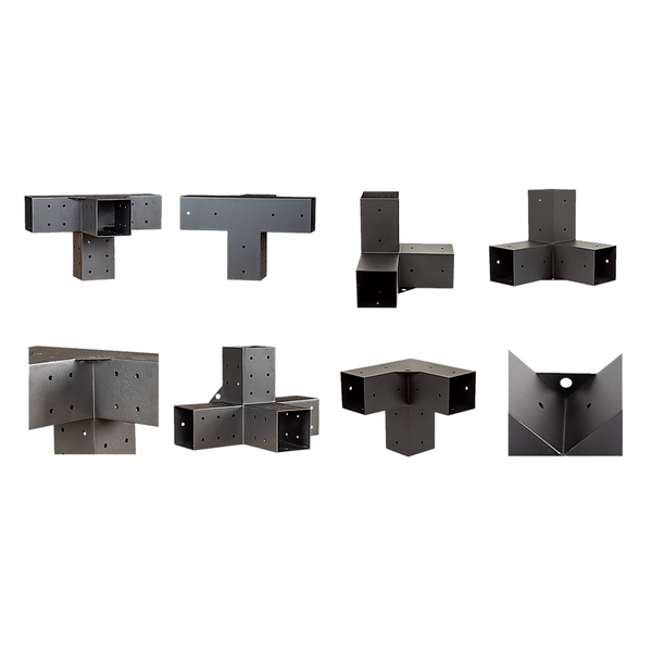 Randy & Travis Machinery Roof Pergola Gazebo Shed Matte Black Steel Brackets Diy Kits Gazebos & Pergolas