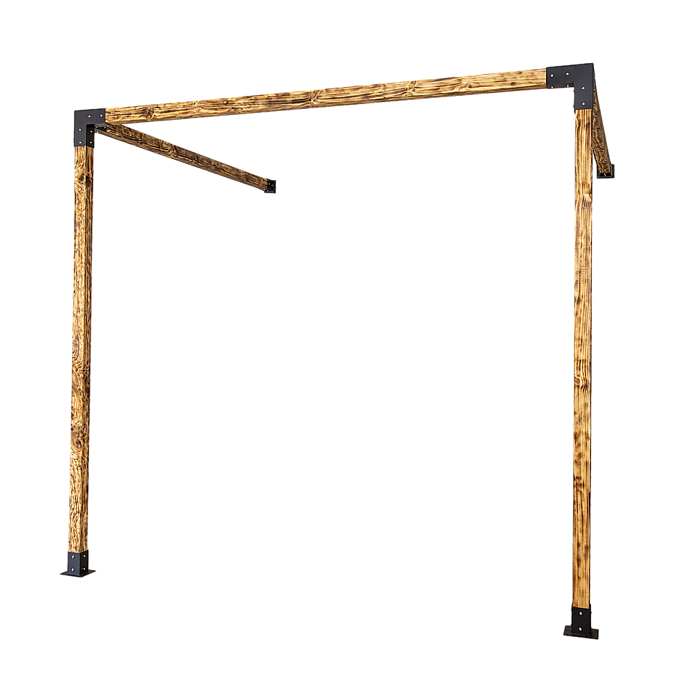 Randy & Travis Machinery Roof Pergola Gazebo Shed Matte Black Steel Brackets Diy Kits Gazebos & Pergolas