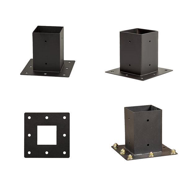 Randy & Travis Machinery Roof Pergola Gazebo Shed Matte Black Steel Brackets Diy Kits Gazebos & Pergolas