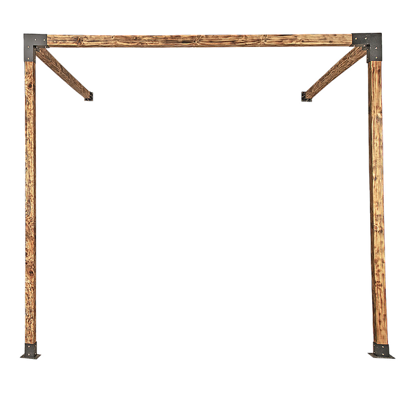 Randy & Travis Machinery Roof Pergola Gazebo Shed Matte Black Steel Brackets Diy Kits Gazebos & Pergolas