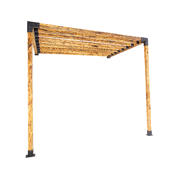 Randy & Travis Machinery Roof Pergola Gazebo Shed Matte Black Steel Brackets Diy Kits Gazebos & Pergolas