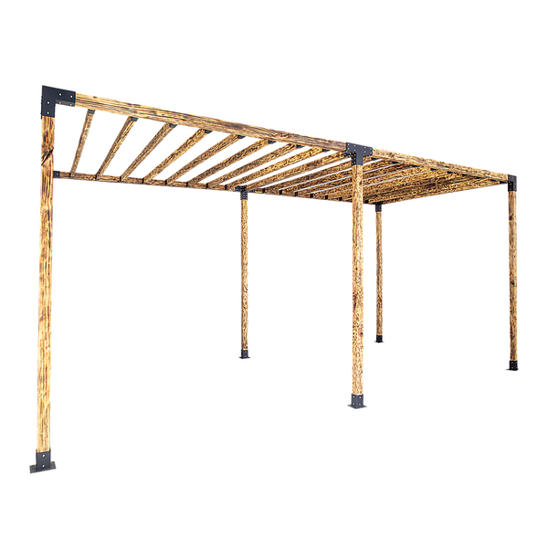 Randy & Travis Machinery Roof Pergola Gazebo Shed Matte Black Steel Brackets Diy Kits Gazebos & Pergolas