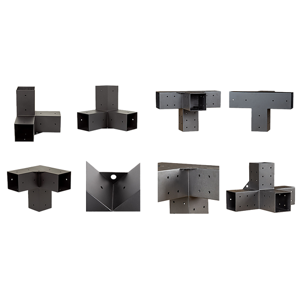 Randy & Travis Machinery Roof Pergola Gazebo Shed Matte Black Steel Brackets Diy Kits Gazebos & Pergolas