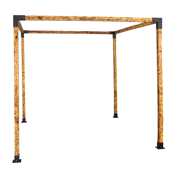 Randy & Travis Machinery Roof Pergola Gazebo Shed Matte Black Steel Brackets Diy Kits Gazebos & Pergolas