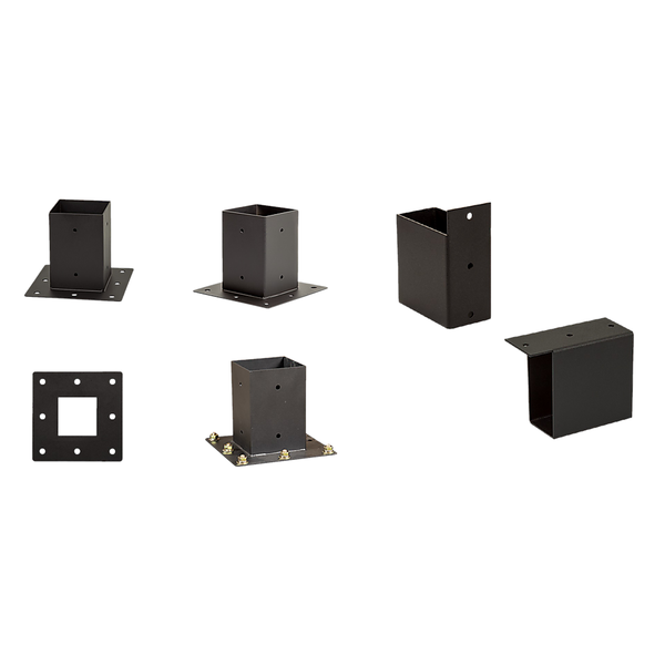 Randy & Travis Machinery Roof Pergola Gazebo Shed Matte Black Steel Brackets Diy Kits Gazebos & Pergolas