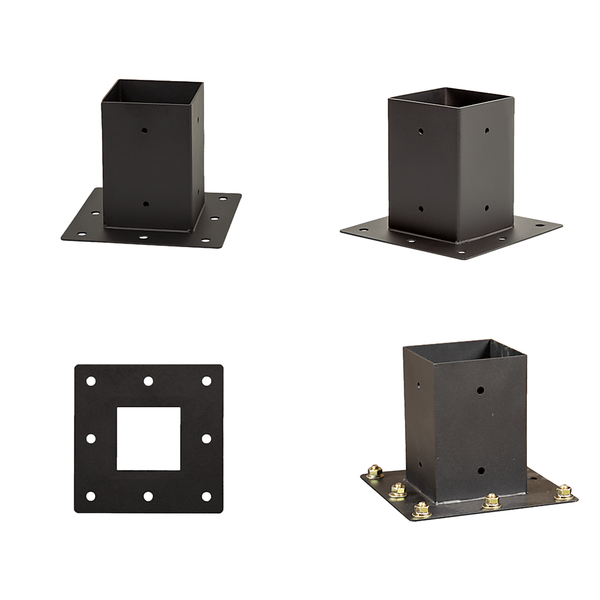 Randy & Travis Machinery Roof Pergola Gazebo Shed Matte Black Steel Brackets Diy Kits Gazebos & Pergolas