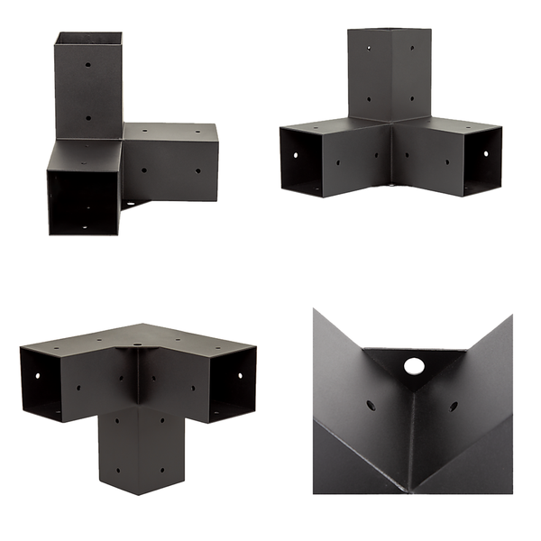 Randy & Travis Machinery Roof Pergola Gazebo Shed Matte Black Steel Brackets Diy Kits Gazebos & Pergolas