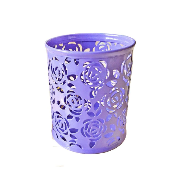 Rose Flower Shape Cylinder Container Organizer Pencil Holders