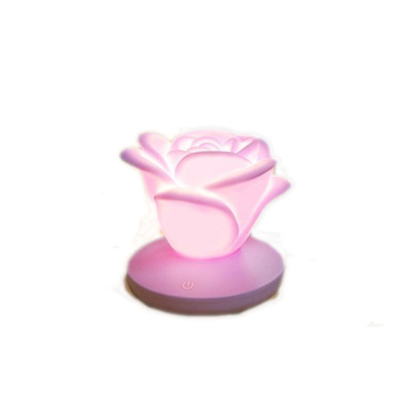 Romantic Rose Shape Dimming Touch Rechargeable Mini Flower Night Light Night Lights