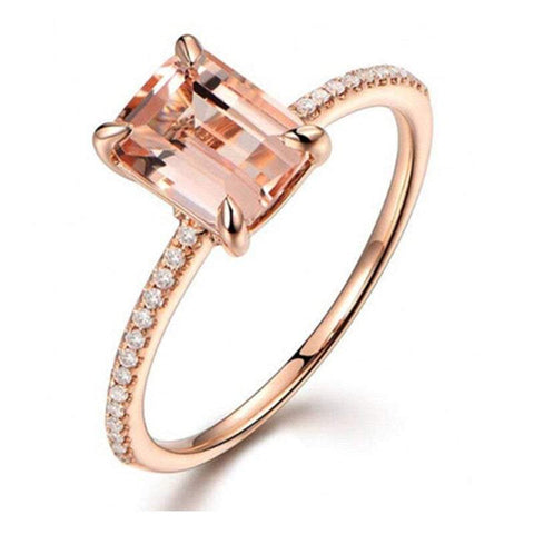 Veile Studios Rosegold Cubic Zirconia Gold Plated Rings