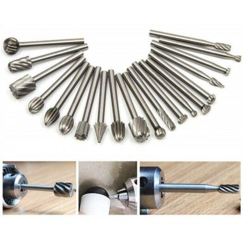 Rotary File Engravingmilling Cutter Set Silver Milling Cutters
