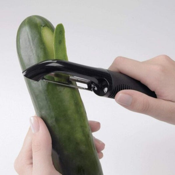 Rotating Peeler With Soft Anti Slip Oversized Handle Black Peelers & Slicers