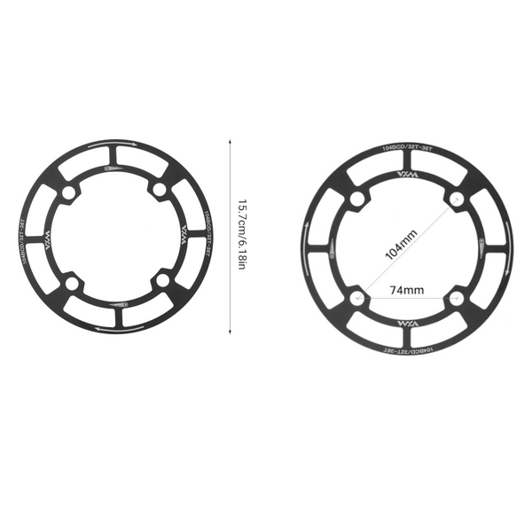 Round Bicycle Gear Disc Cover Single Speed Wheel Protection Shield For Bike Use Chain Guards & Bash Guards