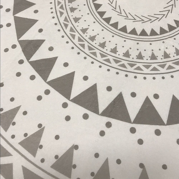 Round Modern Grey Pattern Polyester Rug Lounge Room Decor Rugs