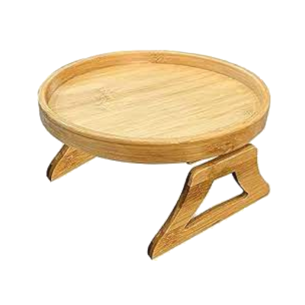 Round Couch Armrest Snack Tray Trays