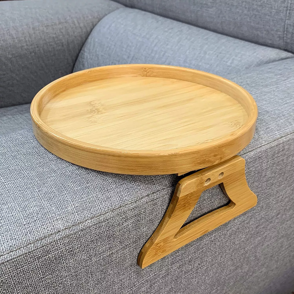 Round Couch Armrest Snack Tray Trays