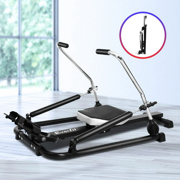 Everfit Rowing Exercise Machine Rower Hydraulic Resistance Fitness Gym Cardio Rowing Machines
