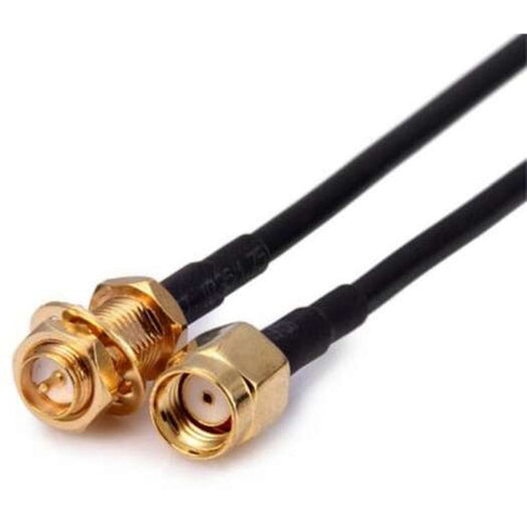 Rp Sma Male To Female Connector Pigtail Cable Wifi Router Antenna Extension Black 10M Coax. Cables & Connectors