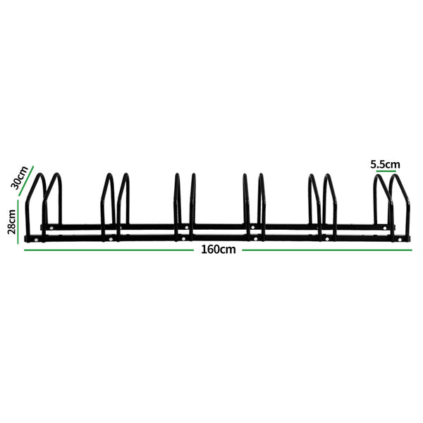 6 Bikes Stand Bicycle Rack Floor Bicycle Stands & Storage