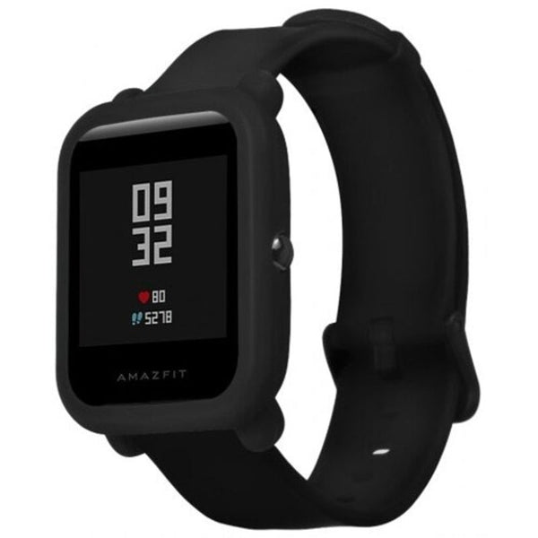 Rubber Band Protect Case Cover For Xiaomi Huami Amazfit Bip Black
