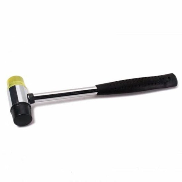 Rubber Hammer With Double Plastic Head Silver And Black
