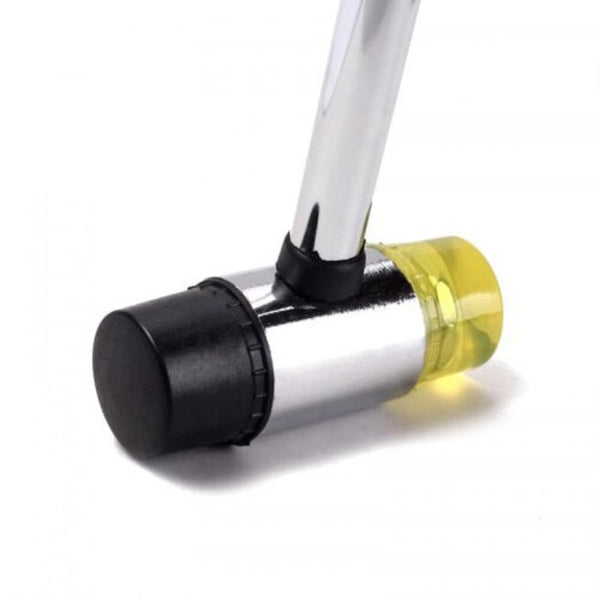 Rubber Hammer With Double Plastic Head Silver And Black Hammers & Mallets