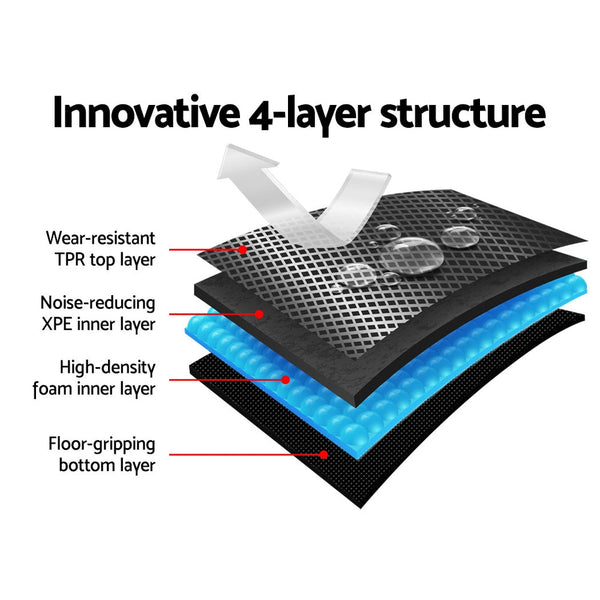 Weisshorn Car Floor Mats Rubber Fits Ford Ranger Px Px2 Px3 Dual Cab 2011 2022 3D Floor Mats Carpets