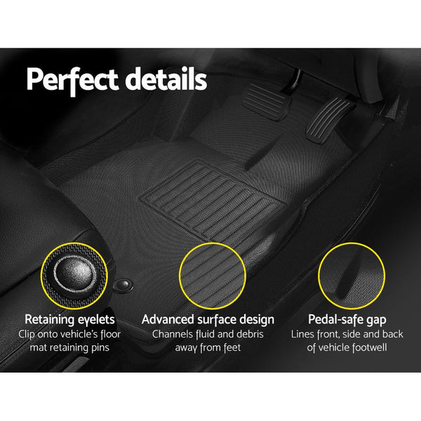 Weisshorn Car Floor Mats Rubber Fits Mazda Bt50 Dual Crew Cab 2012 2021 3D Bt 50 Floor Mats Carpets
