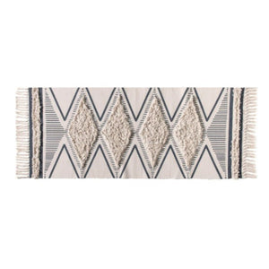 Boho Moroccan Cotton Hand Woven Rug