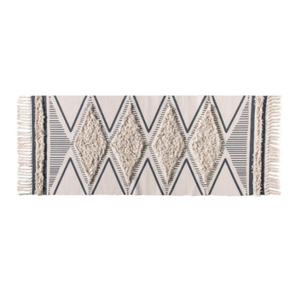 Boho Moroccan Cotton Hand Woven Rug Rugs