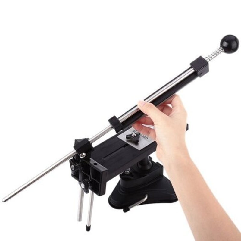 Ruixin Pro Professional Knife Sharpener Kitchen Grinder Sharpening System Black Sharpeners