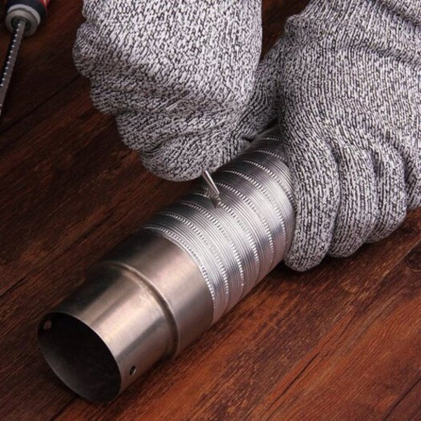 S Anti Stab Resistant 5 Level Hppe Cut Gloves Dark Slate Grey Work Gloves