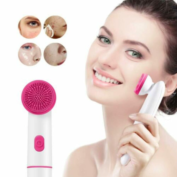 Electric Face Clean Brush Sonic Vibration Massage Facial Cleansing Blackhead Facial Cleansing Devices