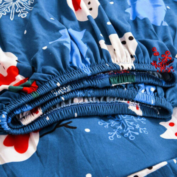 Sofa Cover Blue Christmas Design Dust Proof Chair Tub Slipcover Decor Slipcovers