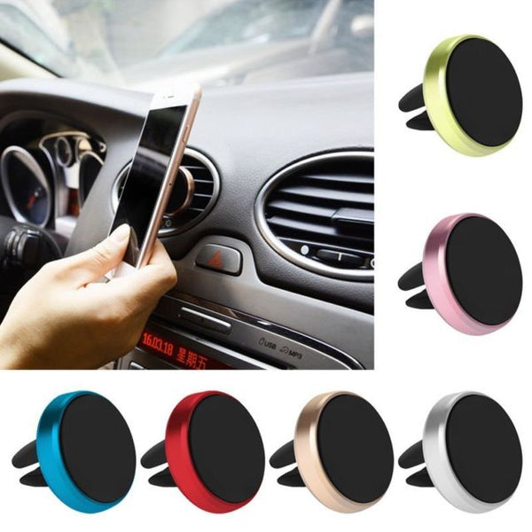 Magnetic Air Vent Mount Silver Chargers & Cradles