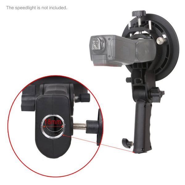 Handheld Grip S Type Flash Bracket Bowens Mount Holder For Speedlite Softbox Flash Brackets