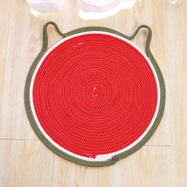 50Cm Round Cotton Flax Cat Scratcher Pet Supplies Furniture & Scratchers