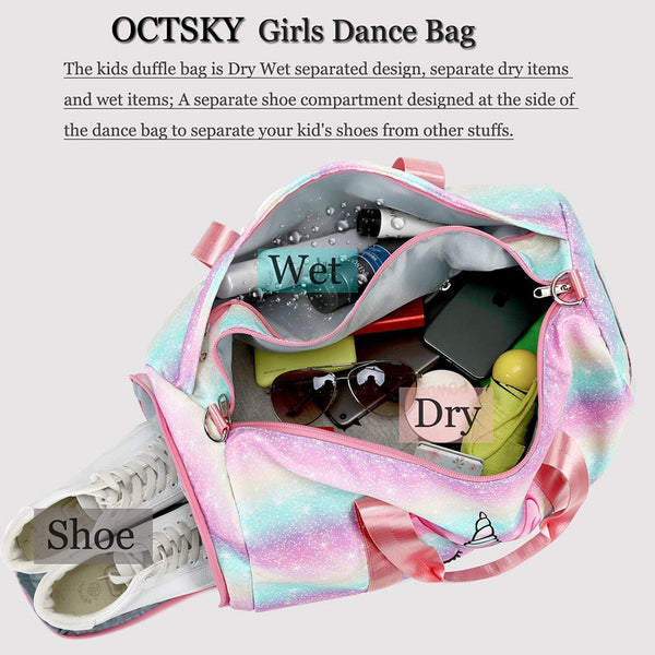 Colourful Galaxy Kids Weekender Dancing Gymnastics Duffle Bag
