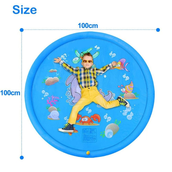 100Cm Inflatable Splash Sprinkler Play Mat Summer Water Toys Other Outdoor Toys