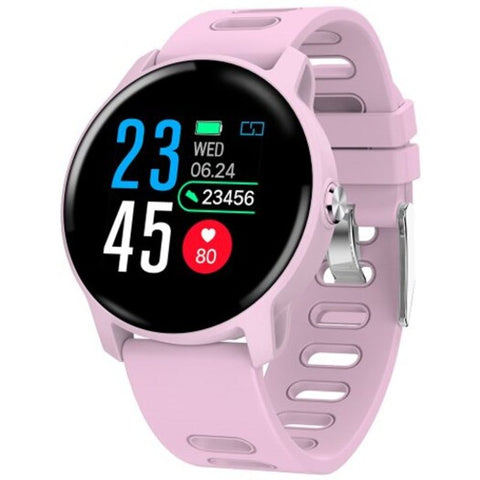 S08 Smart Sports Watch 1.3 Inch Screen Health Care Fitness Tracker Ip68 Waterproof Bluetooth Smartwatch Pink Smart Watches