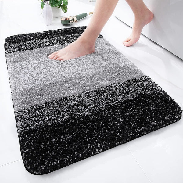 Olanly Luxury Bathroom Rug Mat Soft And Absorbent Microfiber Rugs Non-Slip Plush Carpet Wash Dry Mats For Floor Shower