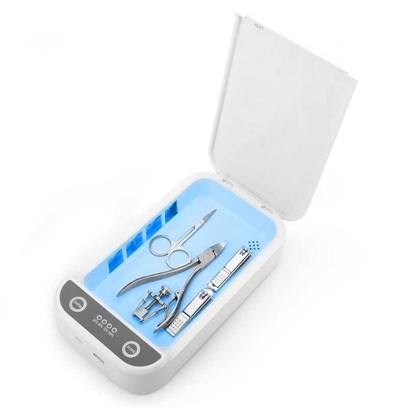 Multi Functional Uv Disinfection Sterilization Box Phone Tools Makeup Sterilisation Trays & Cases