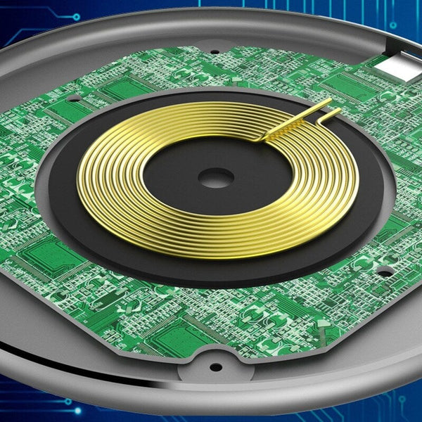 S110 Qi Wireless Charging Pad Qc3.0 10W Fast Plate Led Light Compatible With For Iphone X Xr Xs Max 8 Plus Samsung S9 S8 White Chargers & Cradles