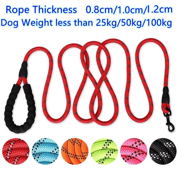 150/200/300 Centimeter Strong Dog Leash Pet Leashes Reflective For Big Small Medium Leads & Head Collars