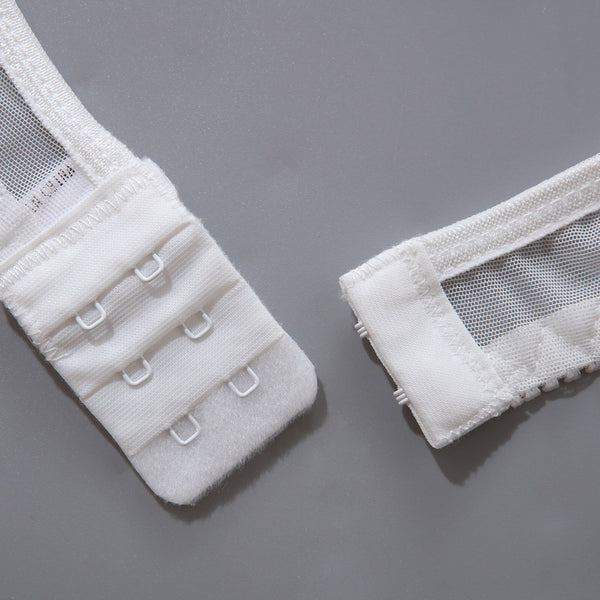 3-Piece Bandage Sheer Strappy Underwire Bra Garters Briefs Sexy Lingerie