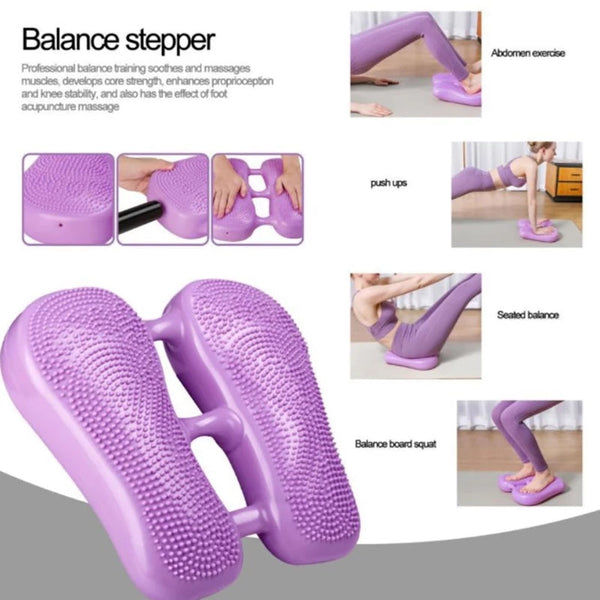 Inflatable Balance Trainer Aerobic Air Stepper Home Gym Fitness Foot Massager Balance Trainers