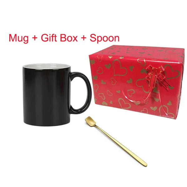 Custom Photo Magic Mug Coffee Unique Gift Color Change Ceramic Cup Personalized Gifts Funny Cups Mugs