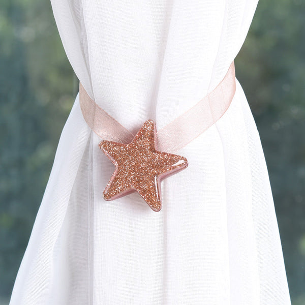 Magnetic Star Curtain Tie Rope Tieback Accessoires Buckle Clips Hook Ring