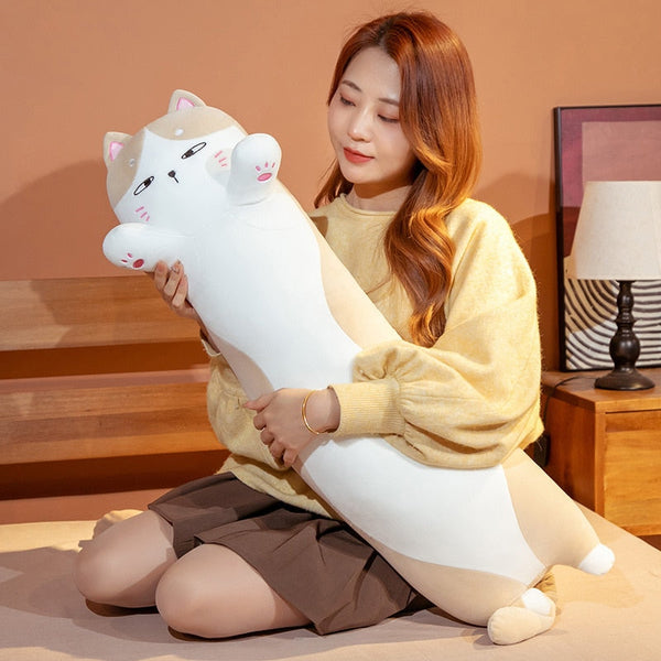 Plush Toys Cute Long Soft Plush Toy Sleeping Pillow Kawaii Cats