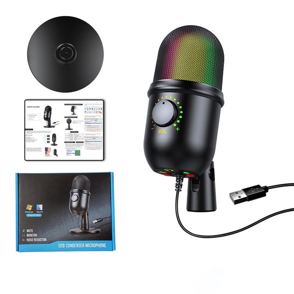 Podcast Youtube Recording Streaming Condenser Desktop Microphone Microphones